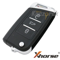 Xhorse 021 - XKMQB1EN - surový klíč - dálkový ovladač